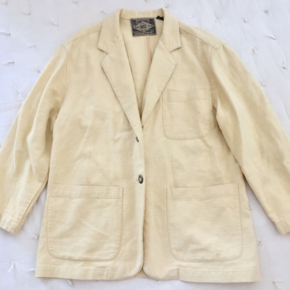 Vintage Express Heavy Ramie Blazer Jacket - Picture 2 of 9